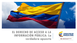 El derecho de Acceso a la informaci&oacute;n p&uacute;blica: La verdadera apuesta