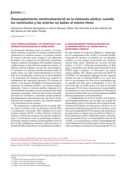 Desacoplamiento ventriculoarterial en la estenosis a&oacute;rtica: cuando