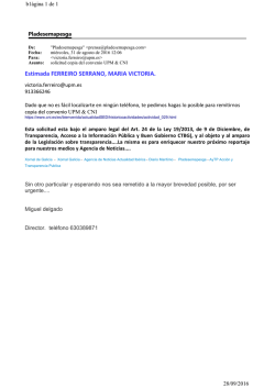 Estimada FERREIRO SERRANO, MARIA VICTORIA.