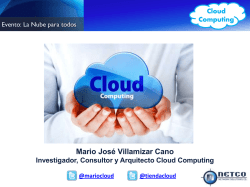 Presentacion Tecnica La Nube para Todos