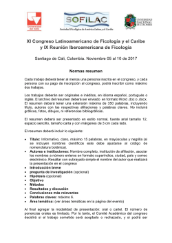 XI Congreso Latinoamericano de Ficolog&iacute;a y el Caribe y IX Reuni&oacute;n