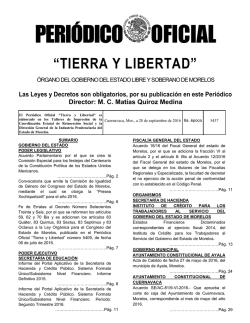 Peri&oacute;dico Oficial