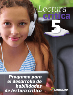 Programa para el desarrollo de habilidades de lectura cr&iacute;tica