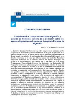 Cumpliendo los compromisos sobre migraci&oacute;n y