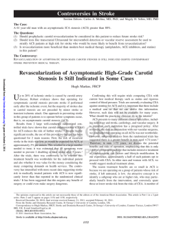 Controversies in Stroke