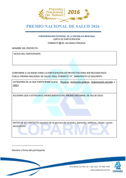 premio nacional de salud 2016