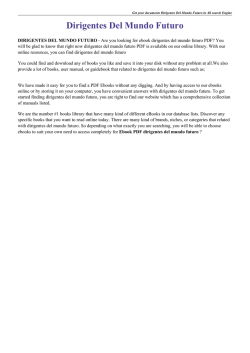 Dirigentes Del Mundo Futuro