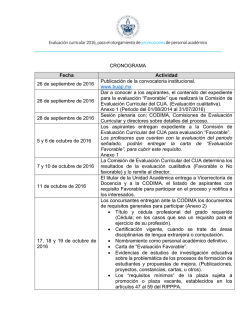 Cronograma de Actividades