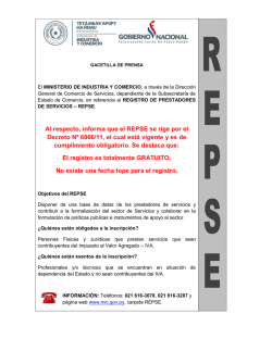 Al respecto, informa que el REPSE se rige por el Decreto N&ordm;