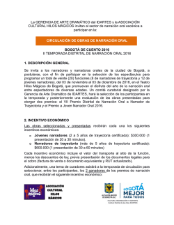 La GERENCIA DE ARTE DRAM&Aacute;TICO del IDARTES y la