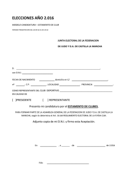 Modelo Club - Castilla La Mancha