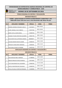 VIERNES 30 DE SEPTIEMBRE DE 2016