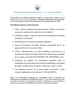 Documentos que Deber&aacute; Entregar el Solicitante