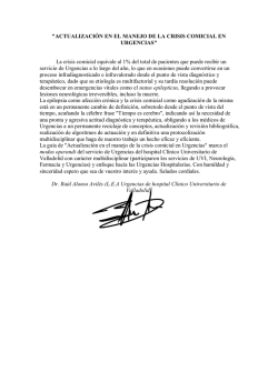 "ACTUALIZACI&Oacute;N EN EL MANEJO DE LA CRISIS COMICIAL EN