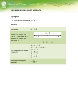 inecuaciones valor absoluto