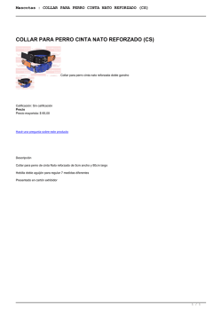 Mascotas : COLLAR PARA PERRO CINTA NATO REFORZADO (CS)
