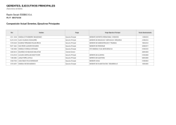 GERENTES, EJECUTIVOS PRINCIPALES