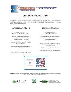 UNIDAD ESPECIALIZADA