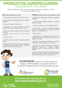 productos agropecuarios