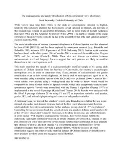 The socioeconomic and gender stratification of Chilean Spanish