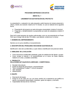 Anexo 1 Lineamientos para la sustentaci&oacute;n