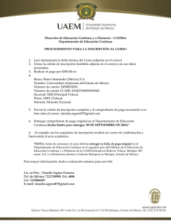 Direcci&oacute;n de Educaci&oacute;n Continua y a Distancia &ndash; UAEM&eacute;x