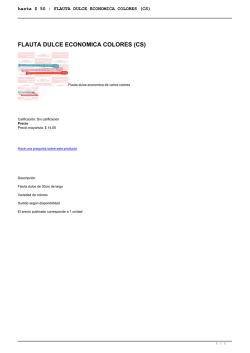 FLAUTA DULCE ECONOMICA COLORES (CS)