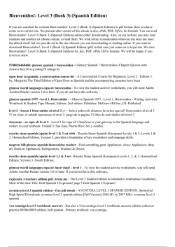 Bienvenidos!: Level 3 (Book 3) (Spanish Edition)