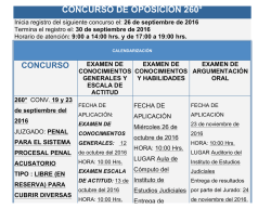 concurso de oposici&oacute;n 260 - Instituto de Estudios Judiciales