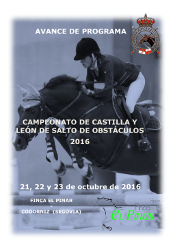 avance del cto. de castilla y le&oacute;n de saltos de obst&aacute;culos 2016