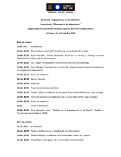 - Sociolog&iacute;a Universidad Central