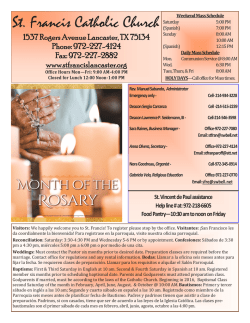 St. Francis Catholic Church - St. Francis of Assisi Lancaster