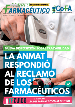 Publicaci&oacute;n Oficial de la Confederaci&oacute;n Farmac&eacute;utica Argentina