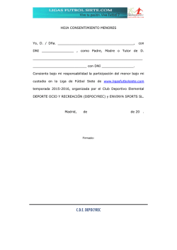 Consentimiento Menores de Edad