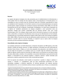 El uso del eucalipto en reforestaciones