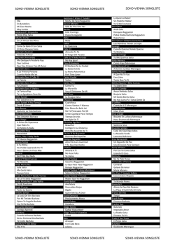 soho-vienna songliste soho-vienna songliste soho