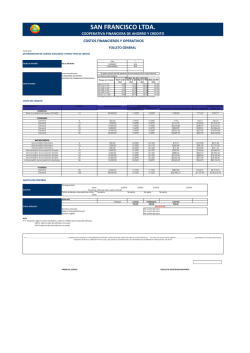 Tasas de Interes Pasivas y Servicios Financieros