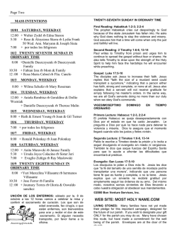 bulletin o0ctober 2, 2016