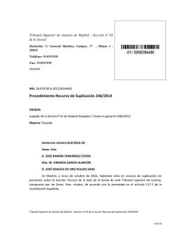 TSJ Madrid Social 5 oct 2016Abre en nueva ventana