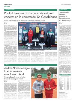 Paula Hueso se alza con la victoria en cadetes en la carrera del St