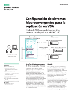 Configuraci&oacute;n de sistemas hiperconvergentes para la replicaci&oacute;n en