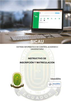 sicau &ndash; sistema informatico de control academico universitario