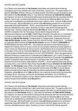 Univision valle del rio grande