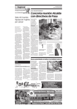 Concreta reuni&oacute;n Alcalde con directivos de Pasa