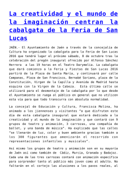 La creatividad y el mundo de la imaginaci&oacute;n centran la cabalgata de