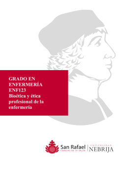 Bio&eacute;tica y &Eacute;tica Profesional en Enfermer&iacute;a
