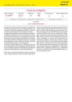 Taller de aut&oacute;nomos