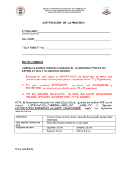Justificaci&oacute;n - Facultad de Administraci&oacute;n de Empresas