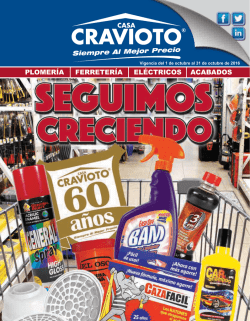 Promociones - Casa Cravioto Ferreter&iacute;as