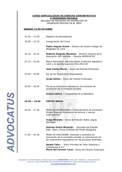 CURSO ESPECIALIZADO DE DERECHO ADMINSTRATIVO E